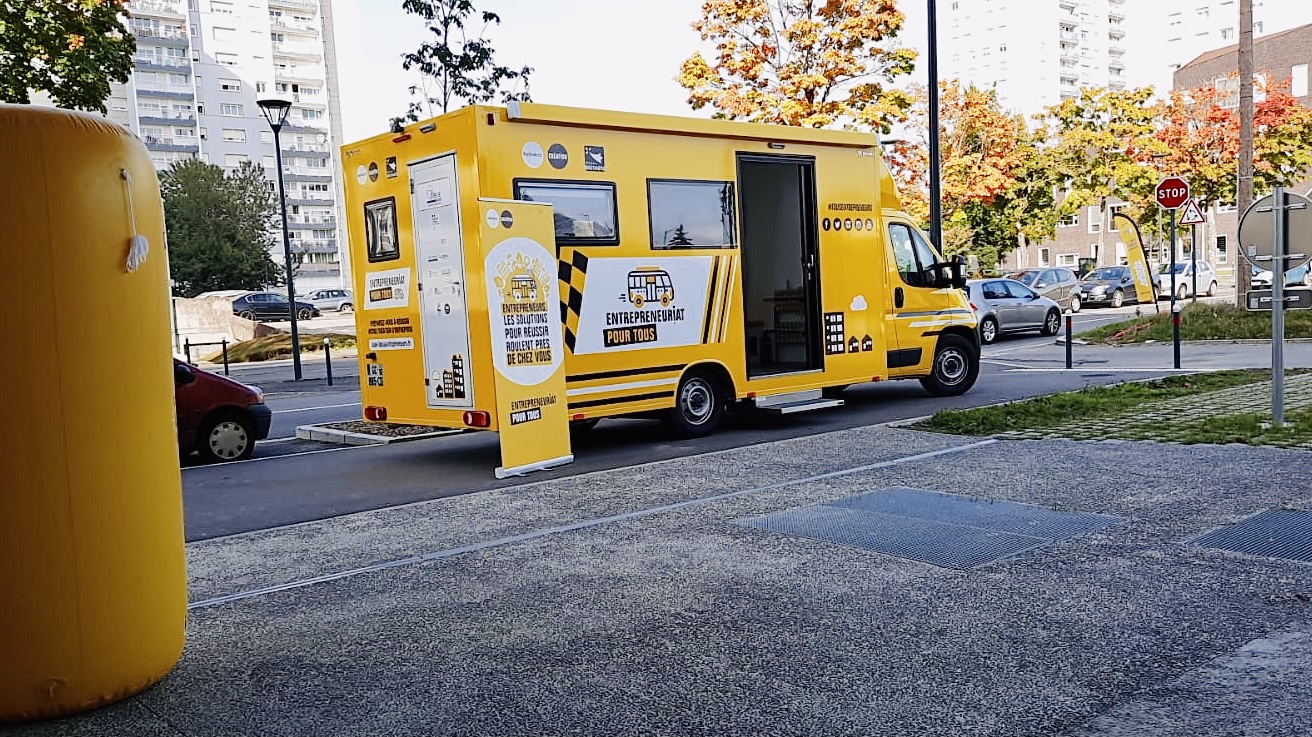 Le bus entrepreneuriat pour tous se déploie sur le territoire grâce à la Métropole