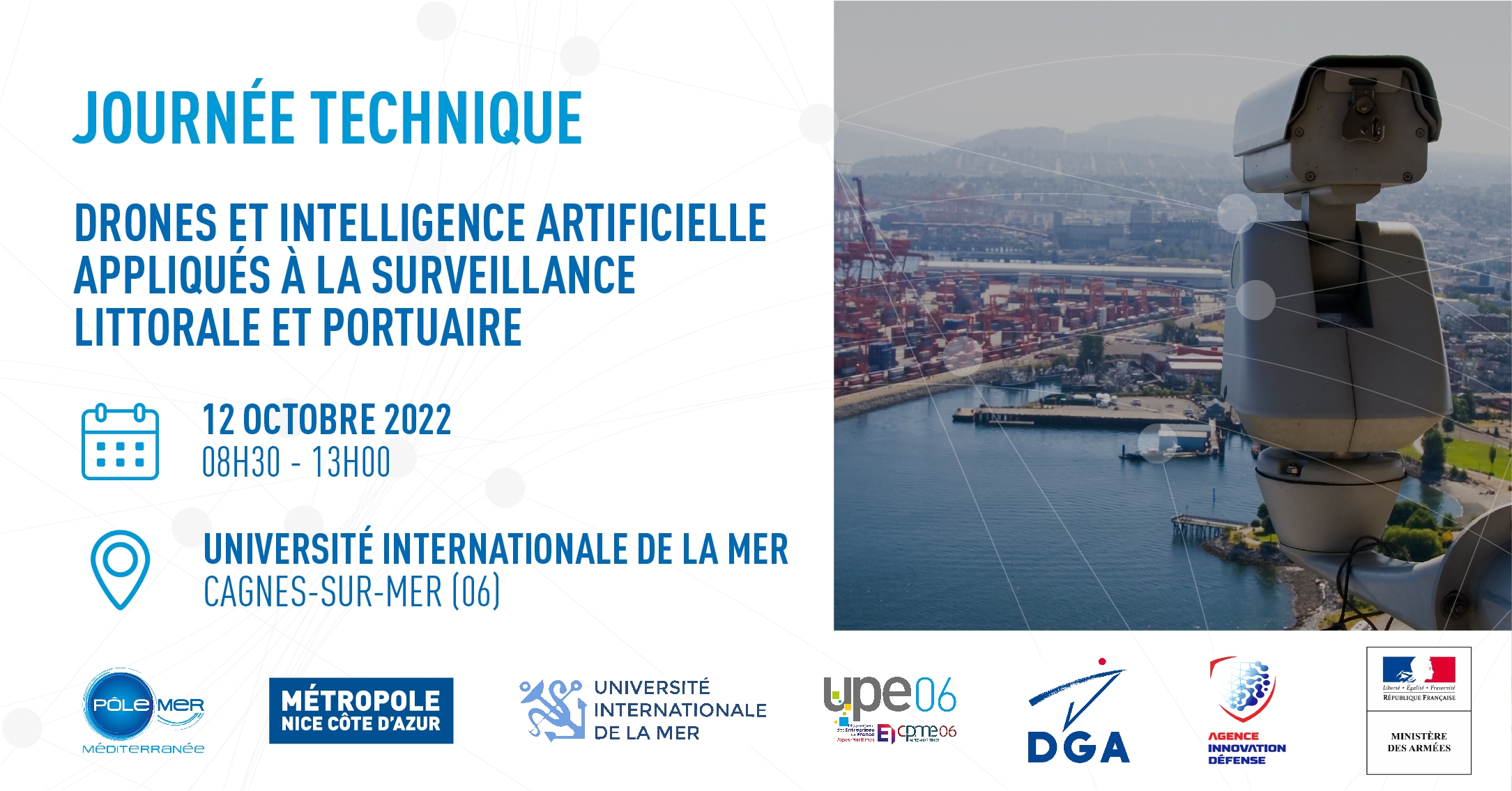 Drones et Intelligence Artificielle appliqués à la surveillance littorale et portuaire