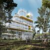 Vue 3D du bâtiment du Lab à Nice Méridia